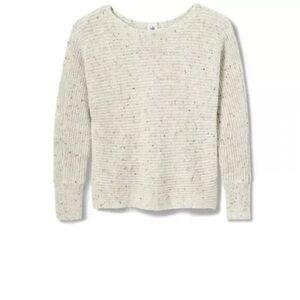 CAbi Tranquil Speckled Cream Sweater